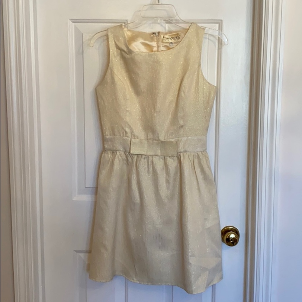 Sparkly Champagne Colored Dress